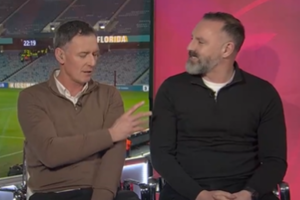 Kris Boyd and Chris Sutton clash over double Rangers penalty shout on Goldson as 'clutching at straws' claim's made