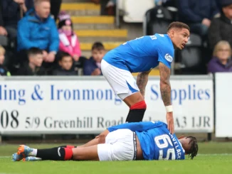 Hamstring tear set to keep Rangers striker out for a further ‘two months