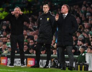 Brendan Rodgers, manager of Celtic Celtic v Dundee, Cinch Scottish Premiership, Football, Celtic Park, Glasgow, UK -