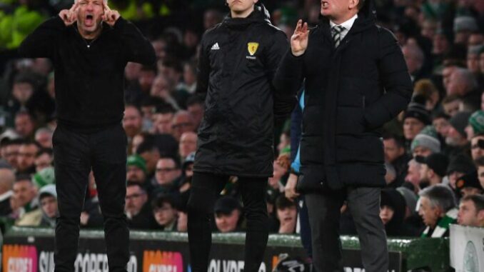 Brendan Rodgers, manager of Celtic Celtic v Dundee, Cinch Scottish Premiership, Football, Celtic Park, Glasgow, UK -