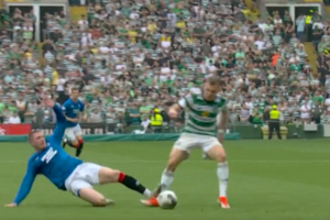 'Never a red' - Kenny Miller irate over Rangers sending off against Celtic