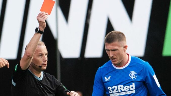 'Never a red' - Kenny Miller irate over Rangers sending off against Celtic