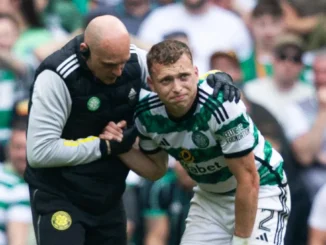 The shock moment Celtic ace Alistair Johnston is headbutted