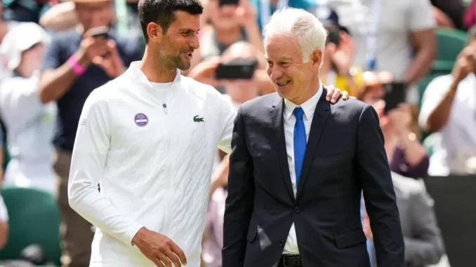 John McEnroe chastises the Wimbledon audience for their response to Novak Djokovic