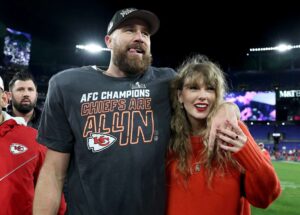 Travis Kelce explains why he 'fell for' Taylor Swift.