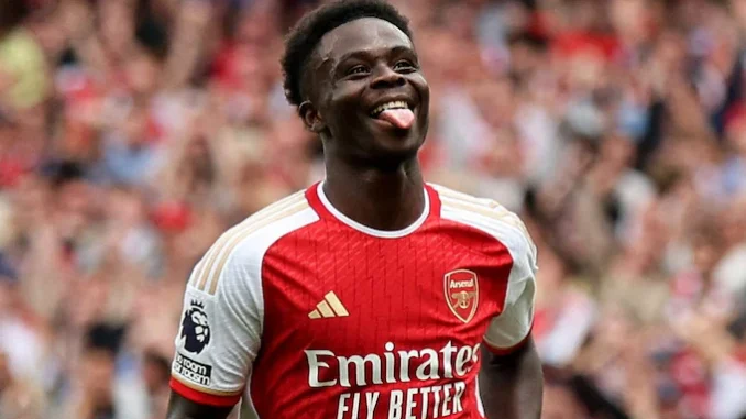 Bukayo Saka replies to appeals to play left back for England in Euro 2024.