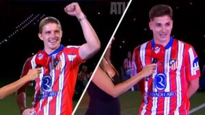 Conor Gallagher and Julián Álvarez Unveiled to Packed Metropolitano