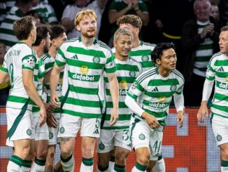 Celtic mascot left deafened in amazing Champions League reaction as smirking Kasper Schmeichel laps up atmosphere