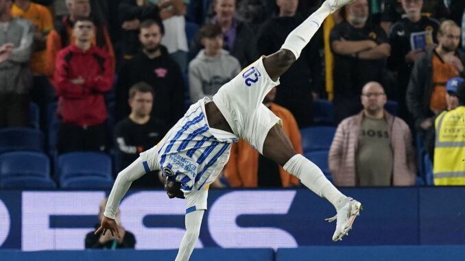 Spectacular Carlos Baleba effort helps Brighton past Wolves in Carabao Cup