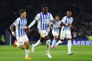 Spectacular Carlos Baleba effort helps Brighton past Wolves in Carabao Cup