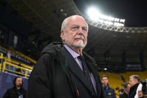 Il presidente del Napoli De Laurentiis critica Marotta: "Completamente fuori linea!"