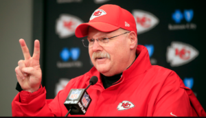 Andy Reid speaks in the news conference