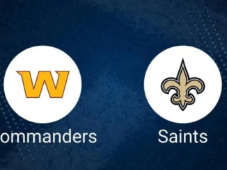 Who is calling the game and officiating the Commanders vs. Saints matchup today?