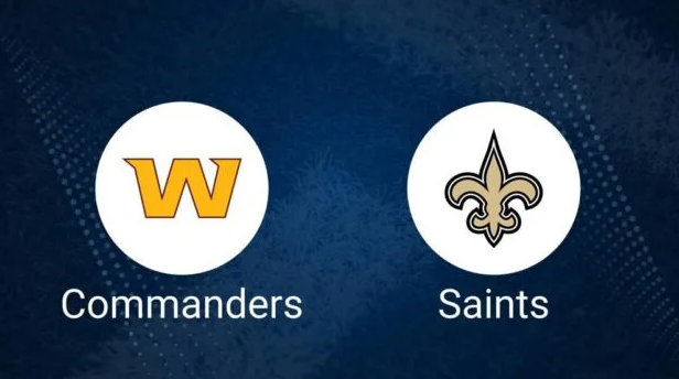 Who is calling the game and officiating the Commanders vs. Saints matchup today?