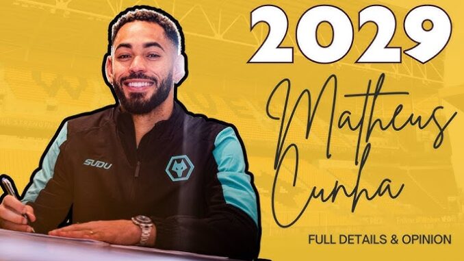 DONE DEAL: Cunha pens new Wolves deal signing a new four-and-a-half year contract