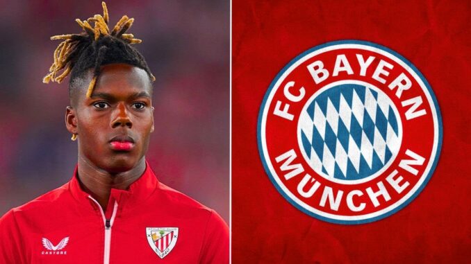 Nico Williams Bayern wird auf den NICO-BARCA-DEAL warten, da sie immer noch hoffen, dass er aufgrund des Financial Fair Play zwischen den Clubs zusammenbrechen könnte.